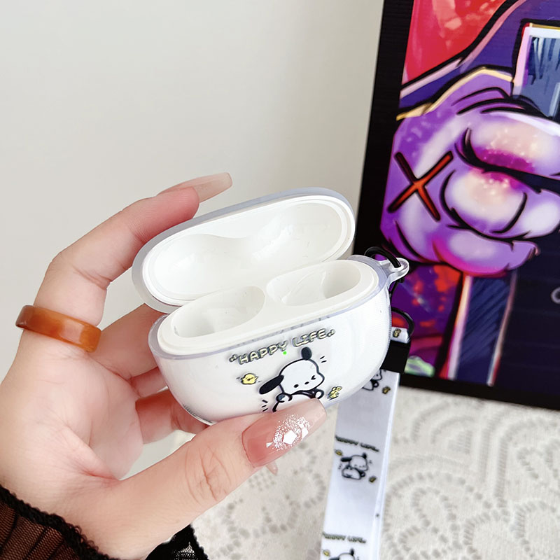 适用荣耀X7 Lite无线蓝牙耳机保护套LCHSE X7 Lite透明简约情侣款x7lite小清新个性可爱卡通硅胶防摔保护软壳