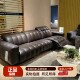 意式 极简毛毛虫电动功能沙发零靠墙可调节头层牛皮沙发客厅轻奢