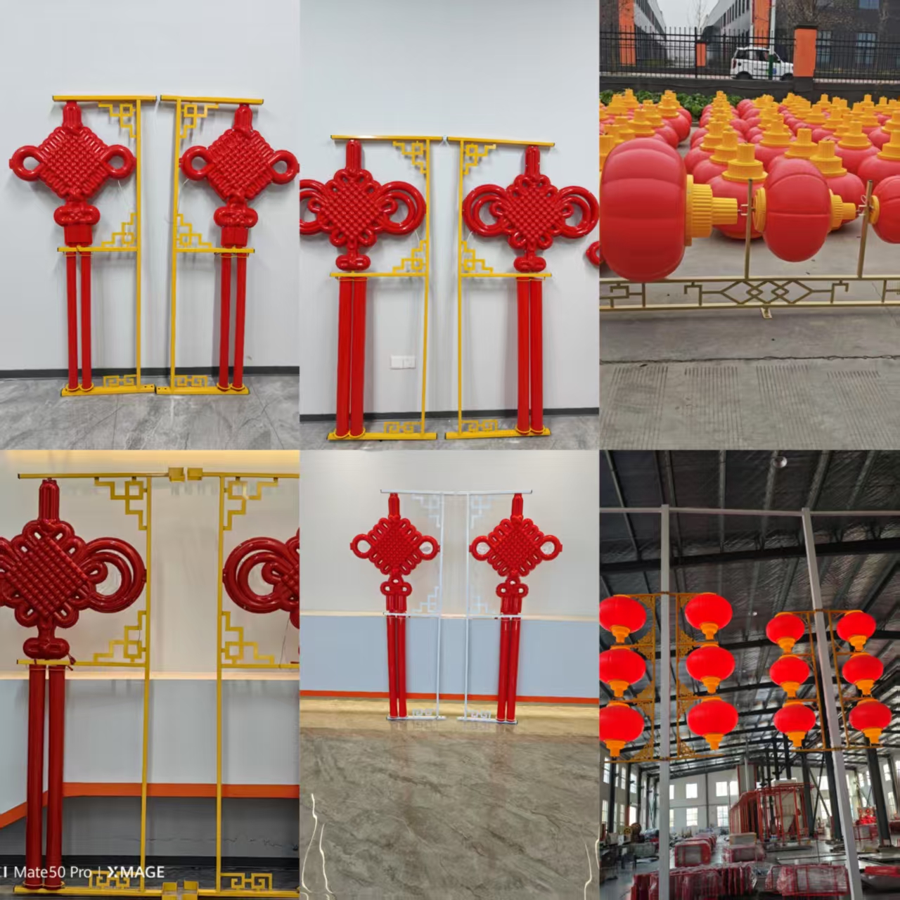 路灯杆中国结电线杆LED发光灯笼灯杆防水中国结灯笼景观灯定制