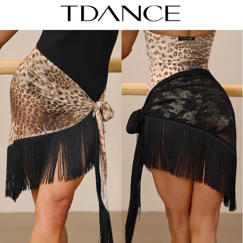 TDANCE成人女拉丁舞【三角流苏臀巾】动感恰恰伦巴练功半裙GL-358