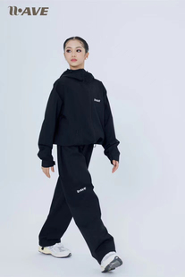 WAVE未午少儿拉丁舞女童冲锋衣运动服春夏季高端休闲套装比赛