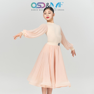 OSD拉丁摩登舞服儿童规定专业比赛服女童套装2025新款表演舞蹈服