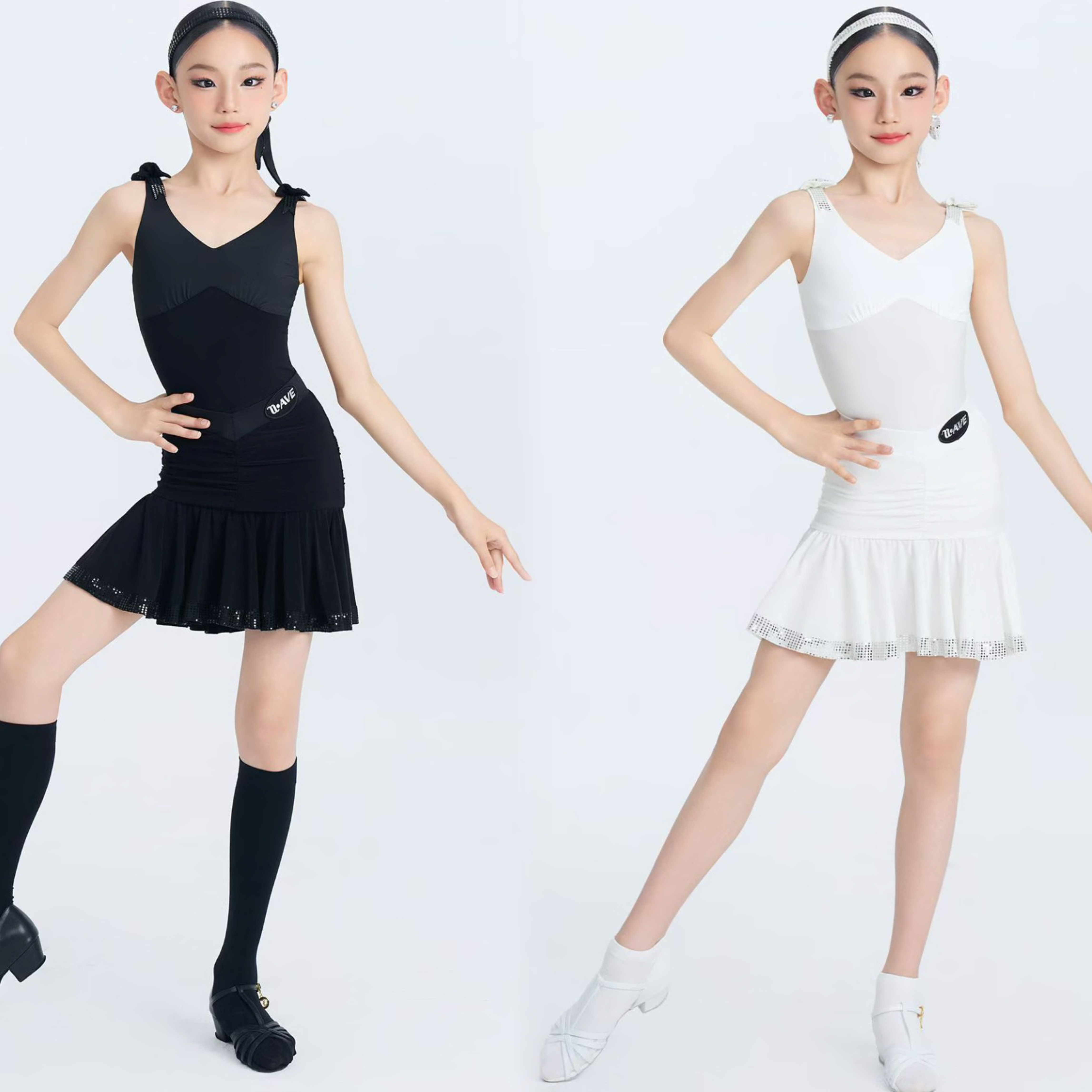 WAVE未午2026新品拉丁舞服女童日常舞蹈服连体练功服【梦蝶星迹】