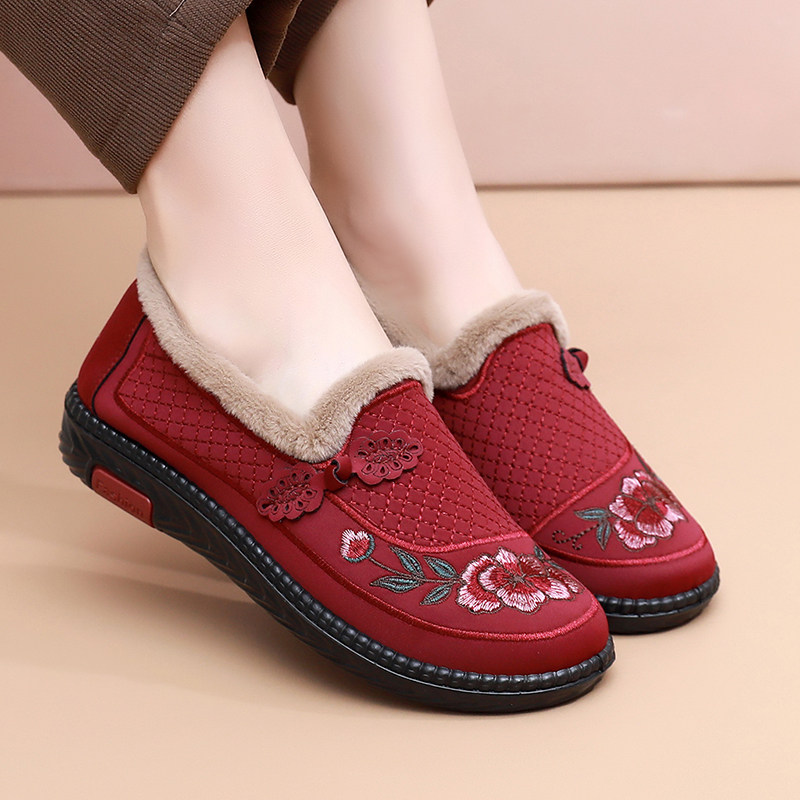 大码布鞋女冬季棉鞋保暖