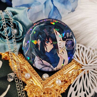 鬼灭之刃吧唧正版同人徽章周边无一郎伊之助我妻善逸胸章马口铁谷