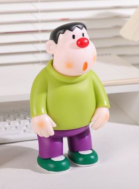 哆啦A梦公仔摆件系列胖虎歪头呆萌12cm动漫手办模型玩偶礼物装饰