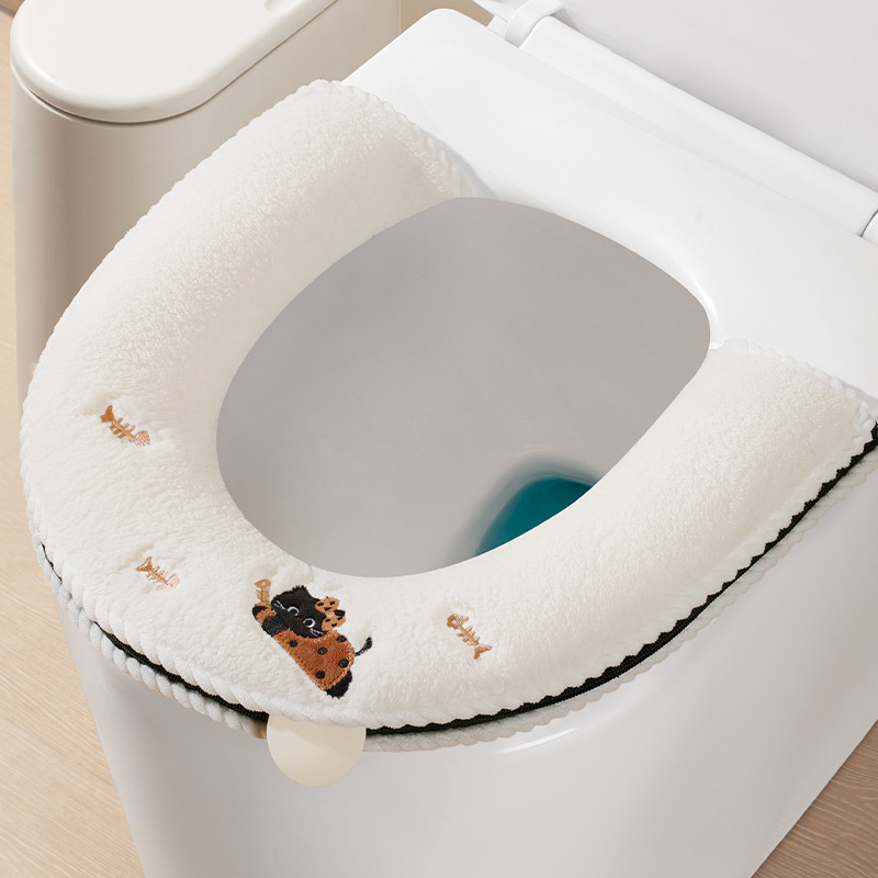 马桶坐垫冬季毛绒加厚厕