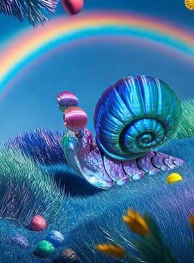 可活动关节蜗牛减压玩具模型摆件桌面装饰3D打印一件代发批发摆摊