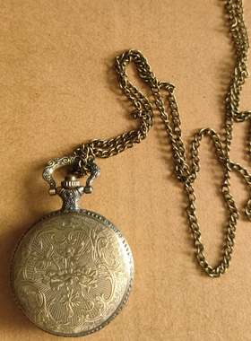 古装演出道具怀表清朝民国老爷复古吊坠手链挂表老式自动翻盖手表