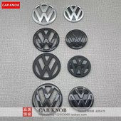 黑色车标中网标原车前后标 MK7改装 适用于大众14 17高尔夫7GOLF7