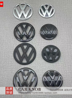 适用于大众14-17高尔夫7GOLF7/MK7改装黑色车标中网标原车前后标