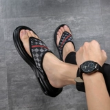 Мужские сланцы, летние тапочки, пляжные трендовые сандалии, слайдеры, 2020, в корейском стиле