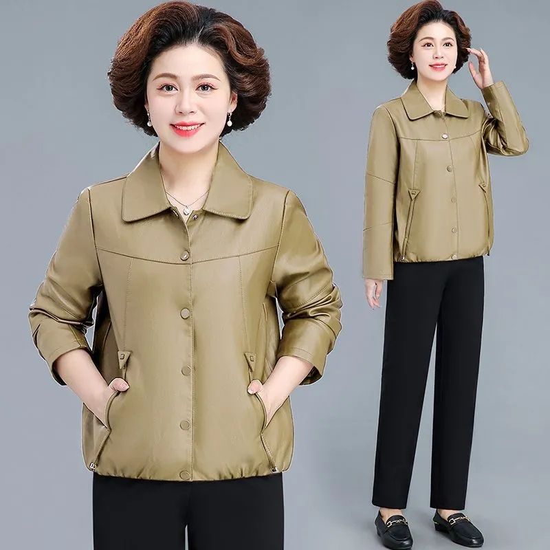 皮衣外套女高级感小个子