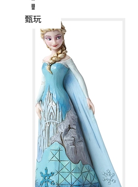 正版jim shore Enesco迪士尼公主冰雪奇缘艾莎手办摆件模型礼物