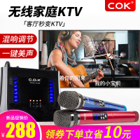 C.O.K W-532电视k歌设备套装唱歌无线话筒家庭ktv蓝牙麦克风