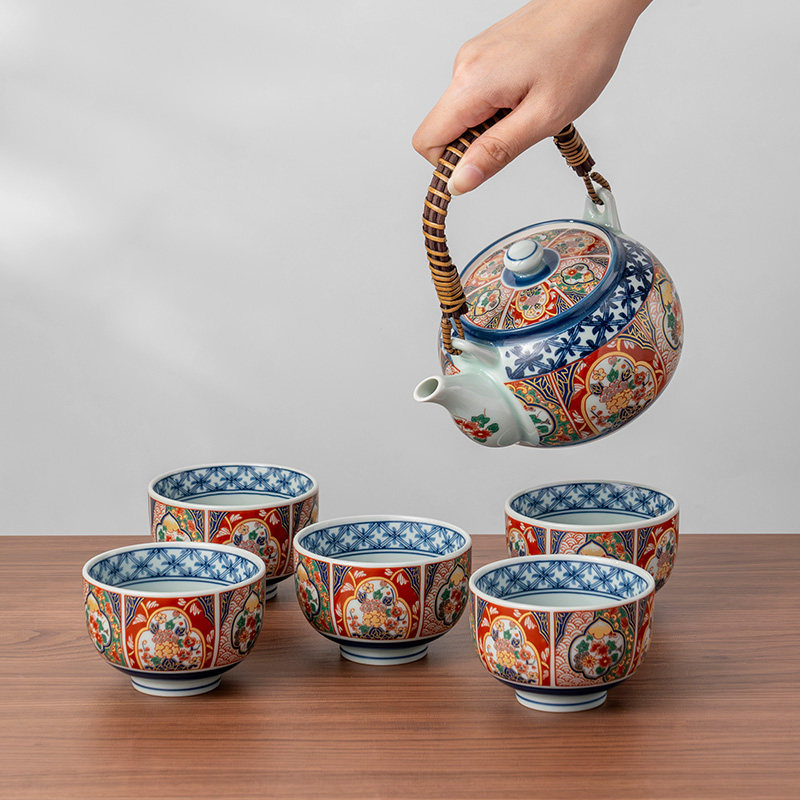 日本进口有田烧古伊万里茶具