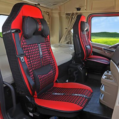 货车豪沃T7HTH7TX7T5GMAX380杰狮C50皮座椅套通用全包冰丝坐垫