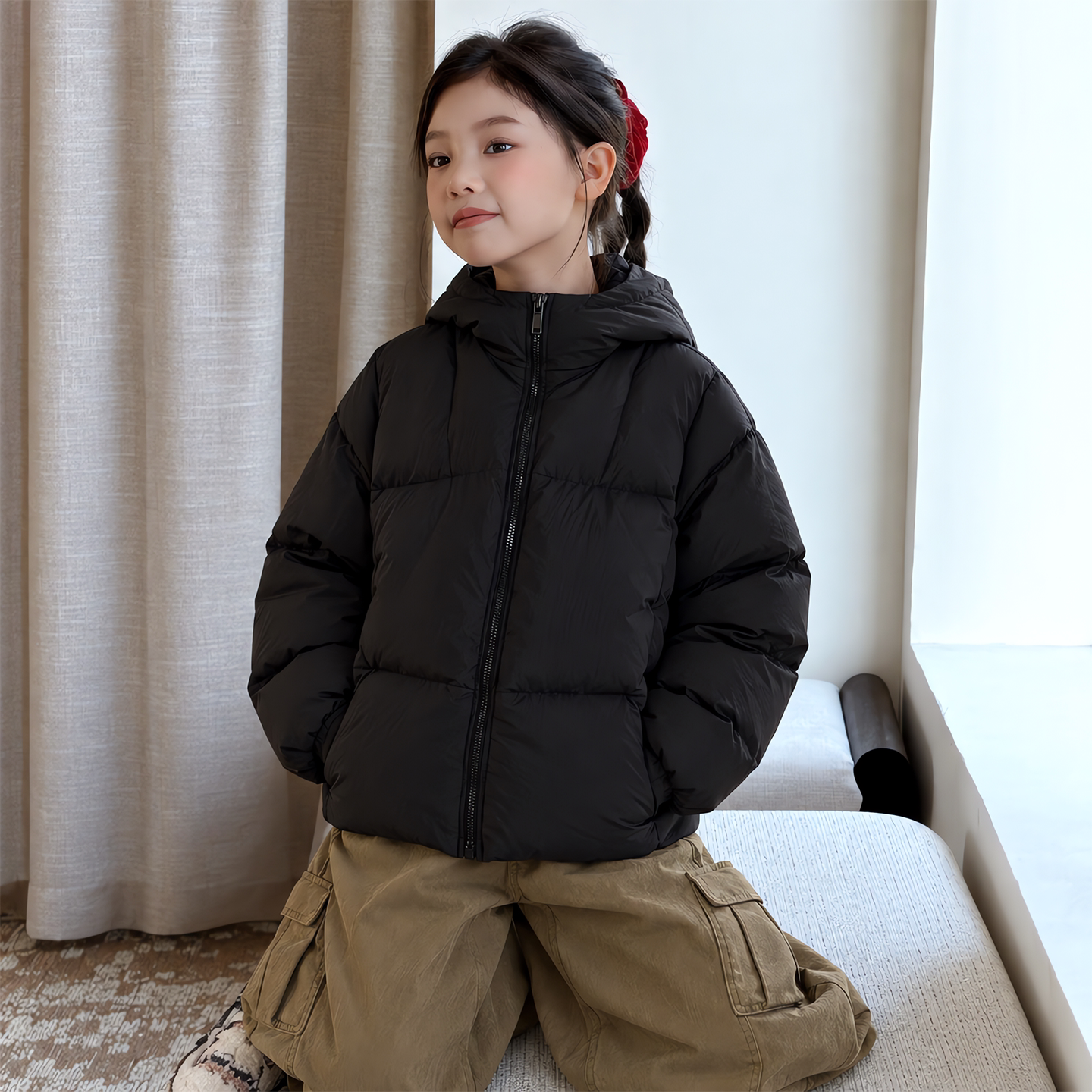 女童羽绒服2026冬季新款中大童加厚潮流冬装女孩保暖洋气时尚外套