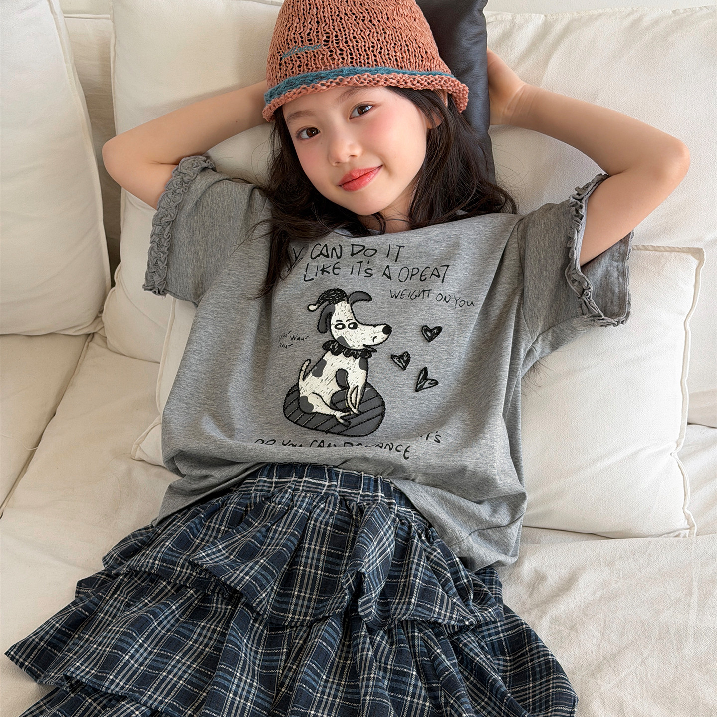 【清仓】女童短袖T恤巨好看独特漂亮韩系夏上衣儿童大童夏季童装图片