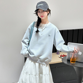 超好看宽松洋气儿童衣服 女大童假两件春装 女童卫衣春秋款 2026新款