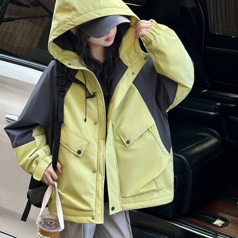 【11/24 10:00AM】拼色夹棉冲锋衣 八折拍下立减