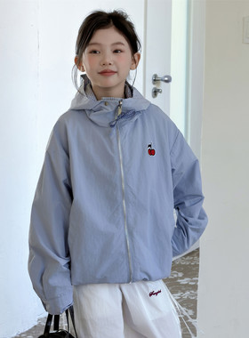 女童外套秋装2026新款大童冲锋衣韩系女孩薄款初中生儿童秋季衣服