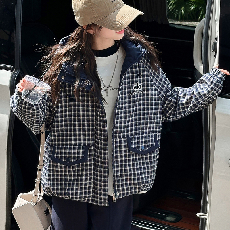 【11/24 10:00AM】格子棉外套 八折拍下立减