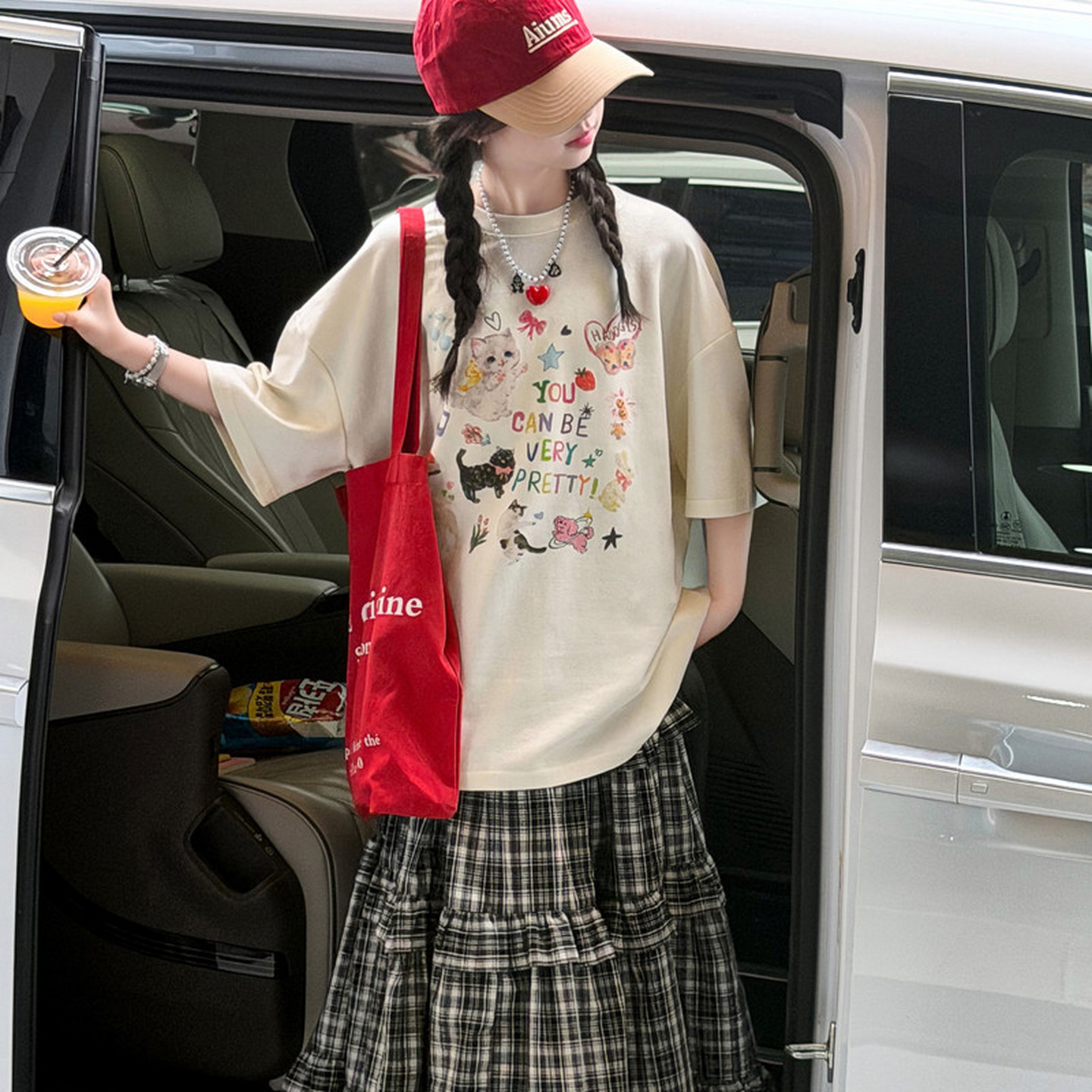 女童短袖t恤儿童洋气超好看时髦韩系上衣初中生漂亮童装2026新款图片