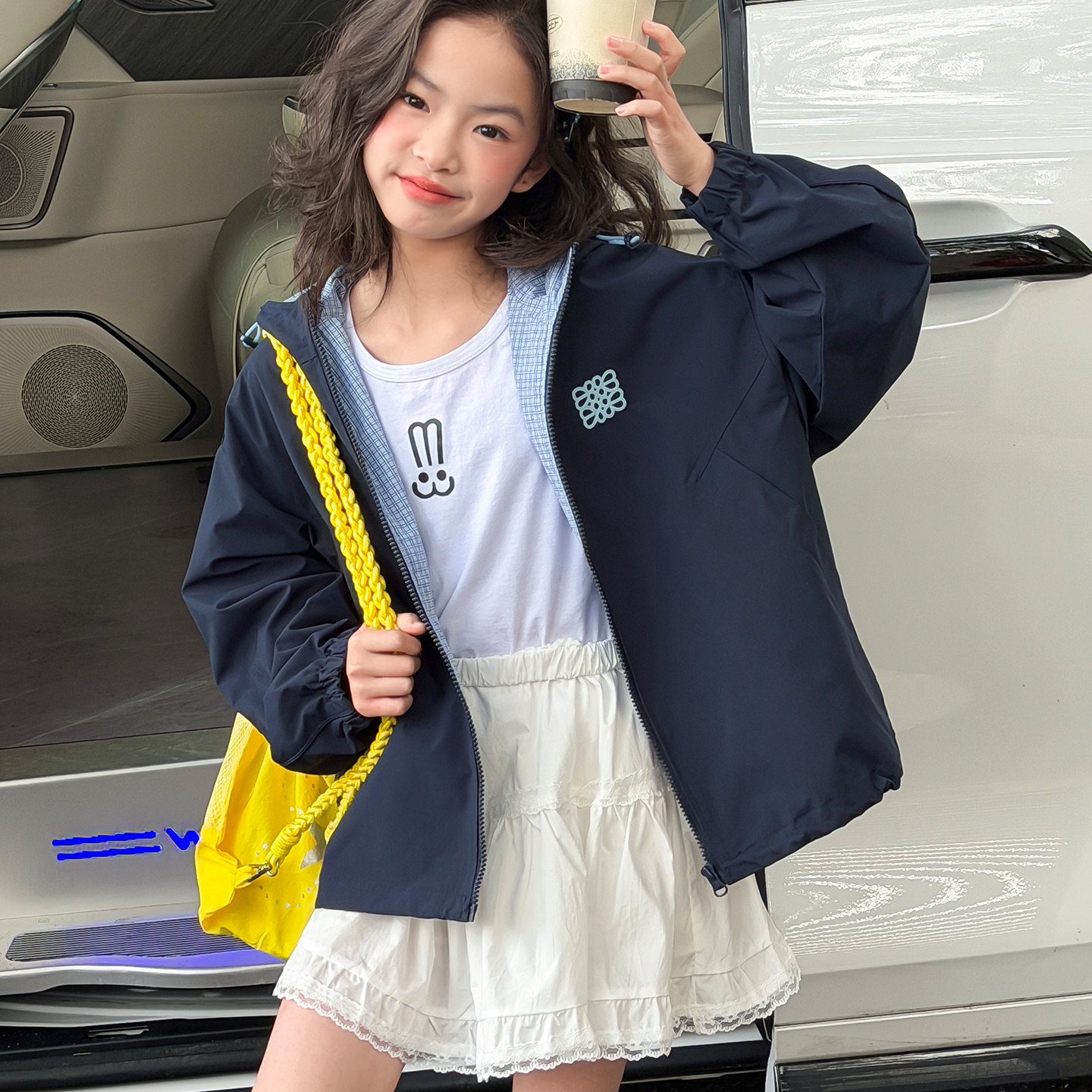 女童外套2026新款春装儿童女大童连帽春秋超好看女孩独特漂亮上衣,童装/婴儿装/亲子装,普通外套,淘宝优惠券,粉丝福利购,淘宝优惠卷