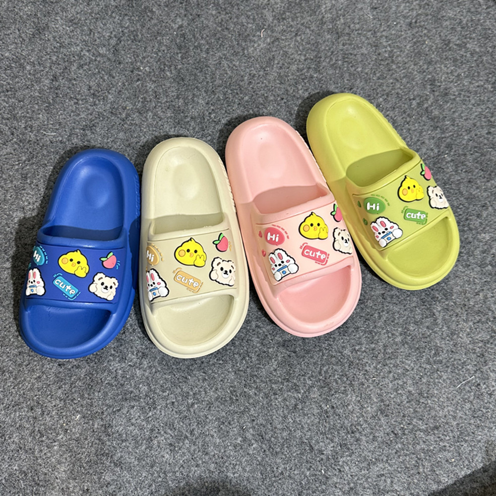 儿童防滑家居外穿EVA无味卡通可爱拖鞋男童女童