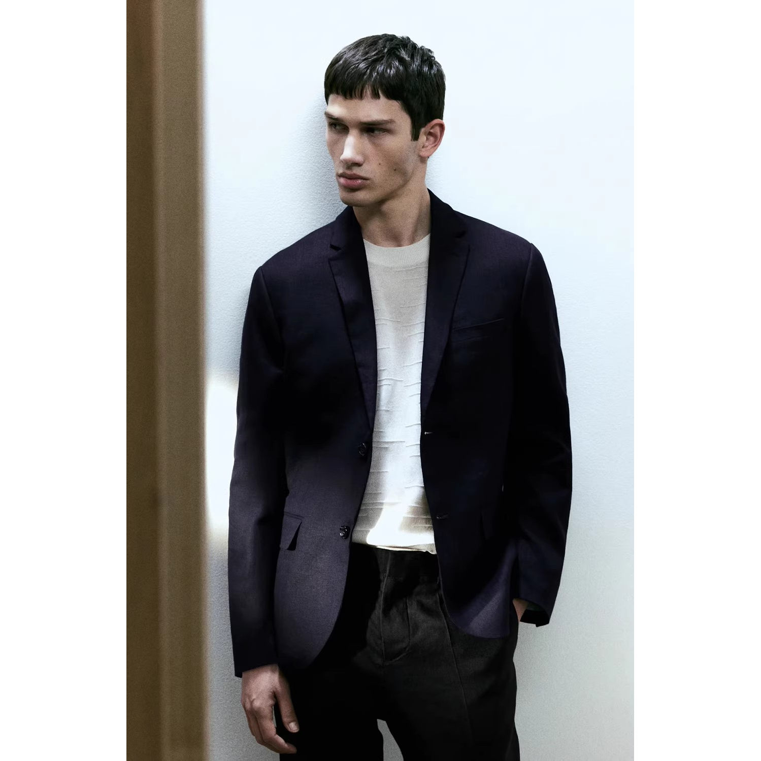 炒鸡帅！北欧男装订单尾货 100%亚麻！男士时尚休闲西装外套夹克