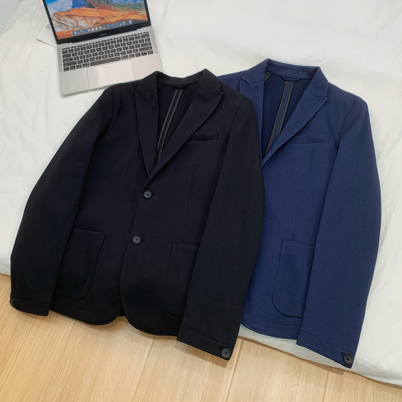 重磅！国内商场订单尾货 北欧男装时尚针织休闲西装夹克潮西服