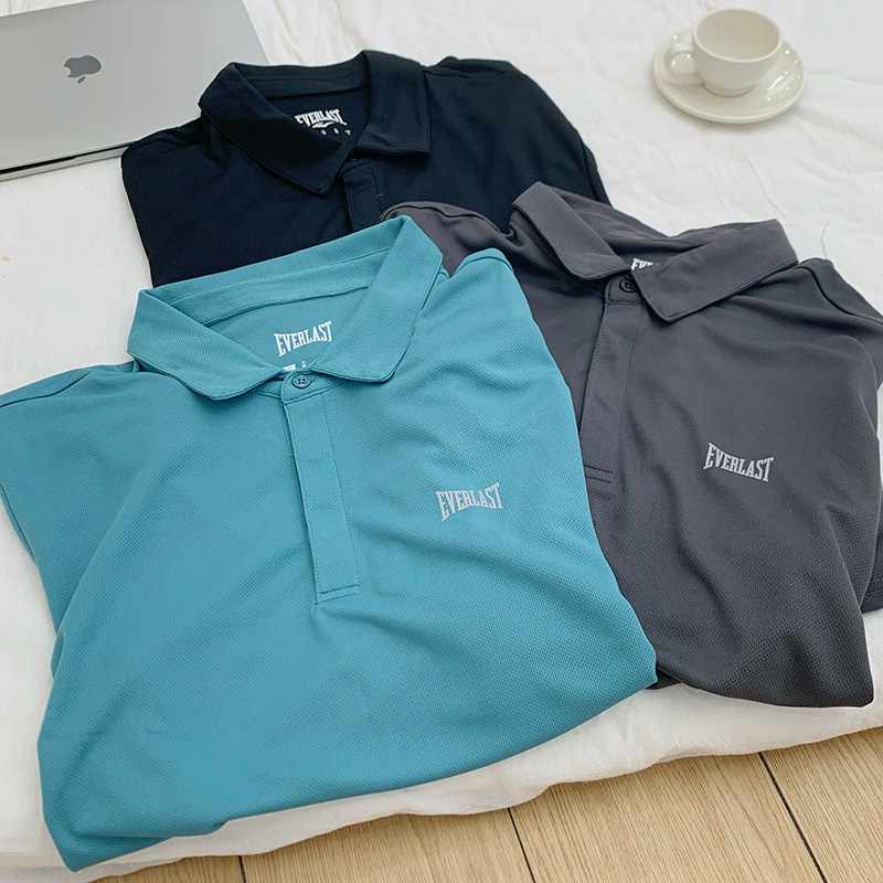 FOREIGN TRADE TAIL LIST PROFESSIONAL SPORTS MENS QUICK-DRYING BREATHABLE FUNCTIONAL FABRIC COMFORTABLE POLO SHIRT SHORT SLEEVE SUMMER T-SHIRT