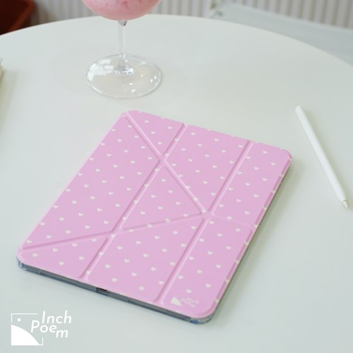 「蜜语软心-桃雾粉」写意保护壳适用iPad保护壳新款2026苹果iPadAir7/6平板保护套3+Y折10代mini7笔槽pro女