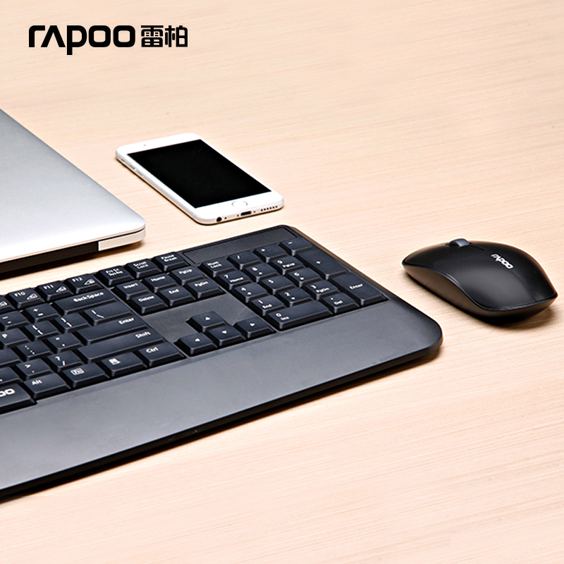Rapoo/À×°Ø1800P5À¶ÑÀ¼üÅÌÊó±êÌ××°ÉÌÎñ°ì¹«¼ÒÓĄ̃ʽµçÄԱʼDZ¾Æ½°åÊÖ»úͨÓôøÊÖÍÐÊ¡µç·ÀË®ÎÞÏß¼üÊóÌ××°