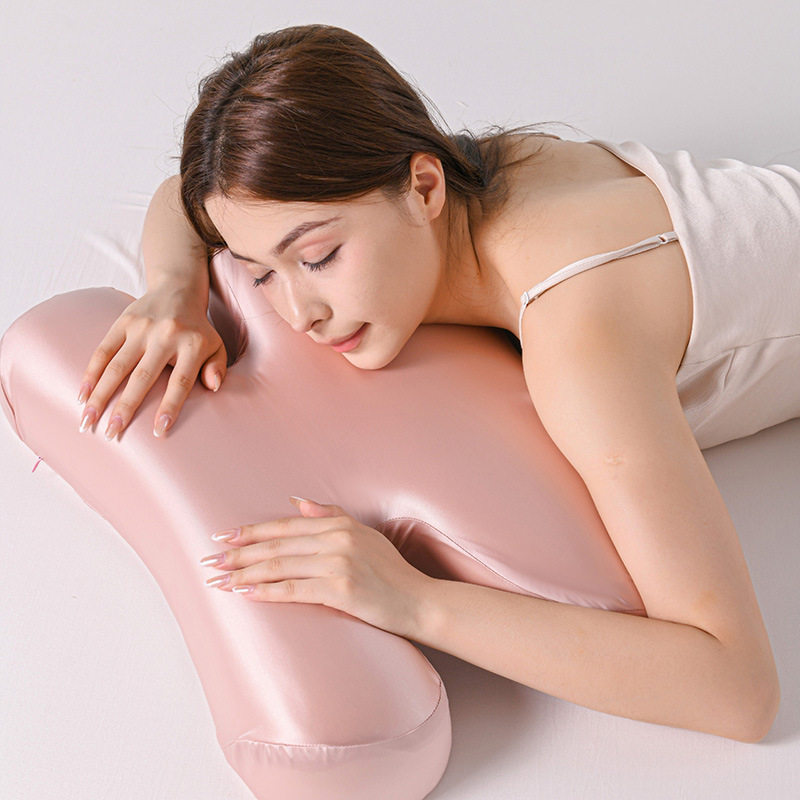 美容枕不压脸防皱纹H型蝴蝶护颈椎枕深度助睡眠枕芯成人侧睡枕头