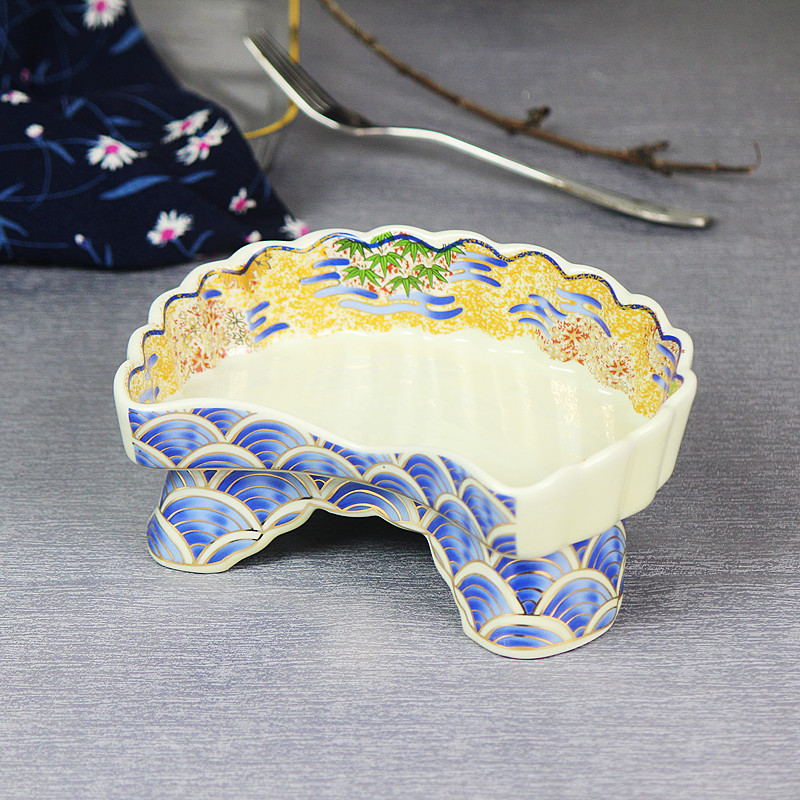 汤盘陶瓷不规则宫廷风