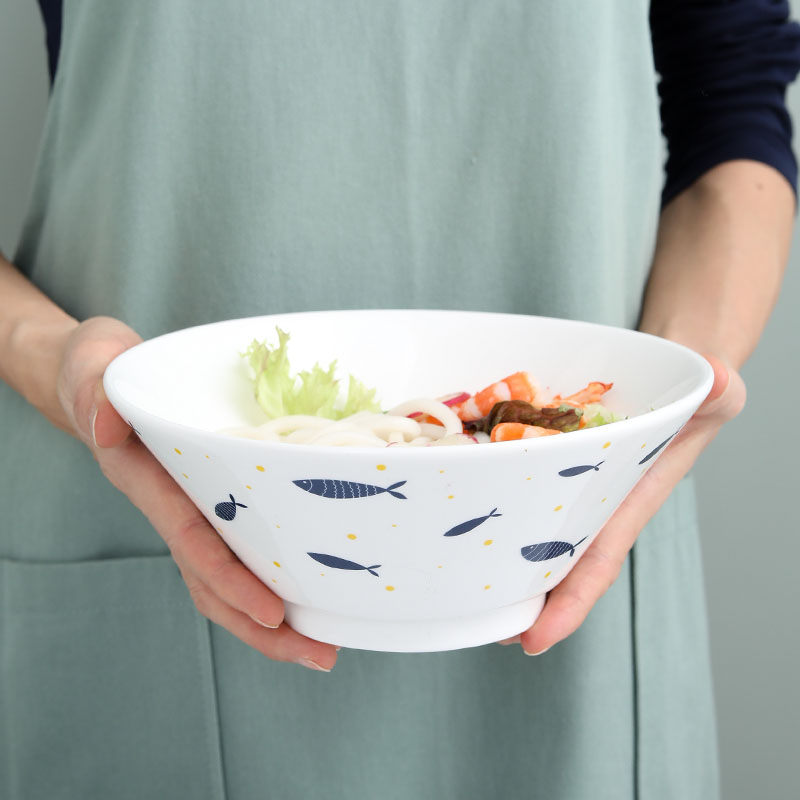 日式新款家用陶瓷拉面碗大号汤碗