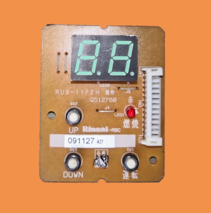 适用林内11升恒温燃气热水器電脑板 RUS-11FEH Q512760显示板