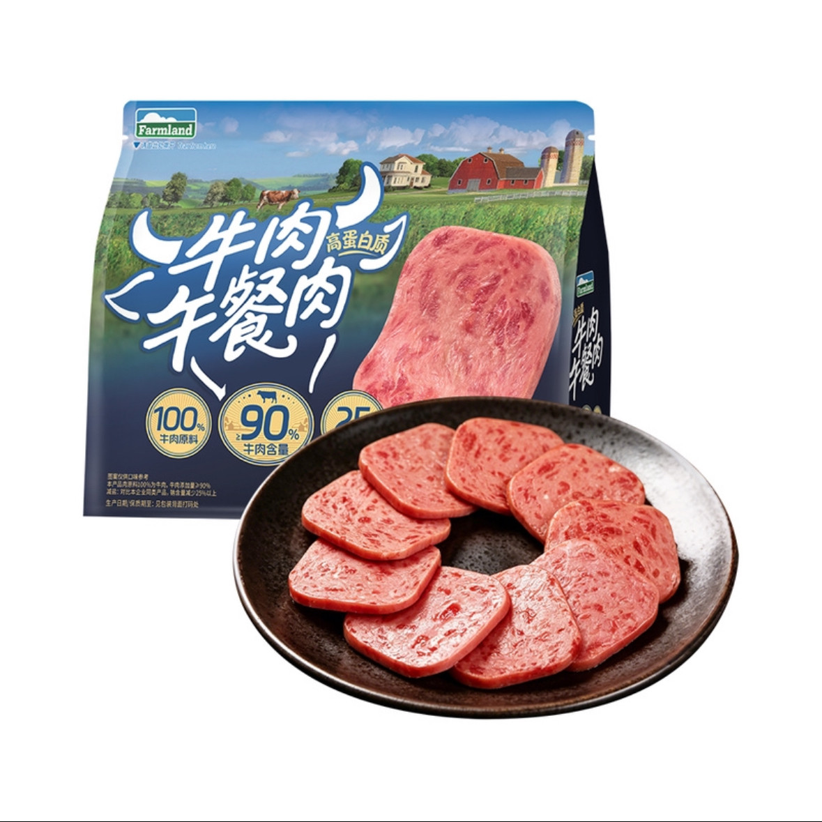 山姆代购牛肉午餐肉600g
