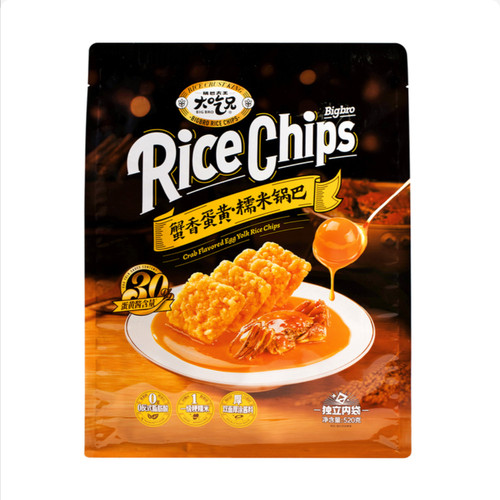 SamCostco开市客会员超市代购小零食大吃兄蟹香蛋黄糯米锅巴520g