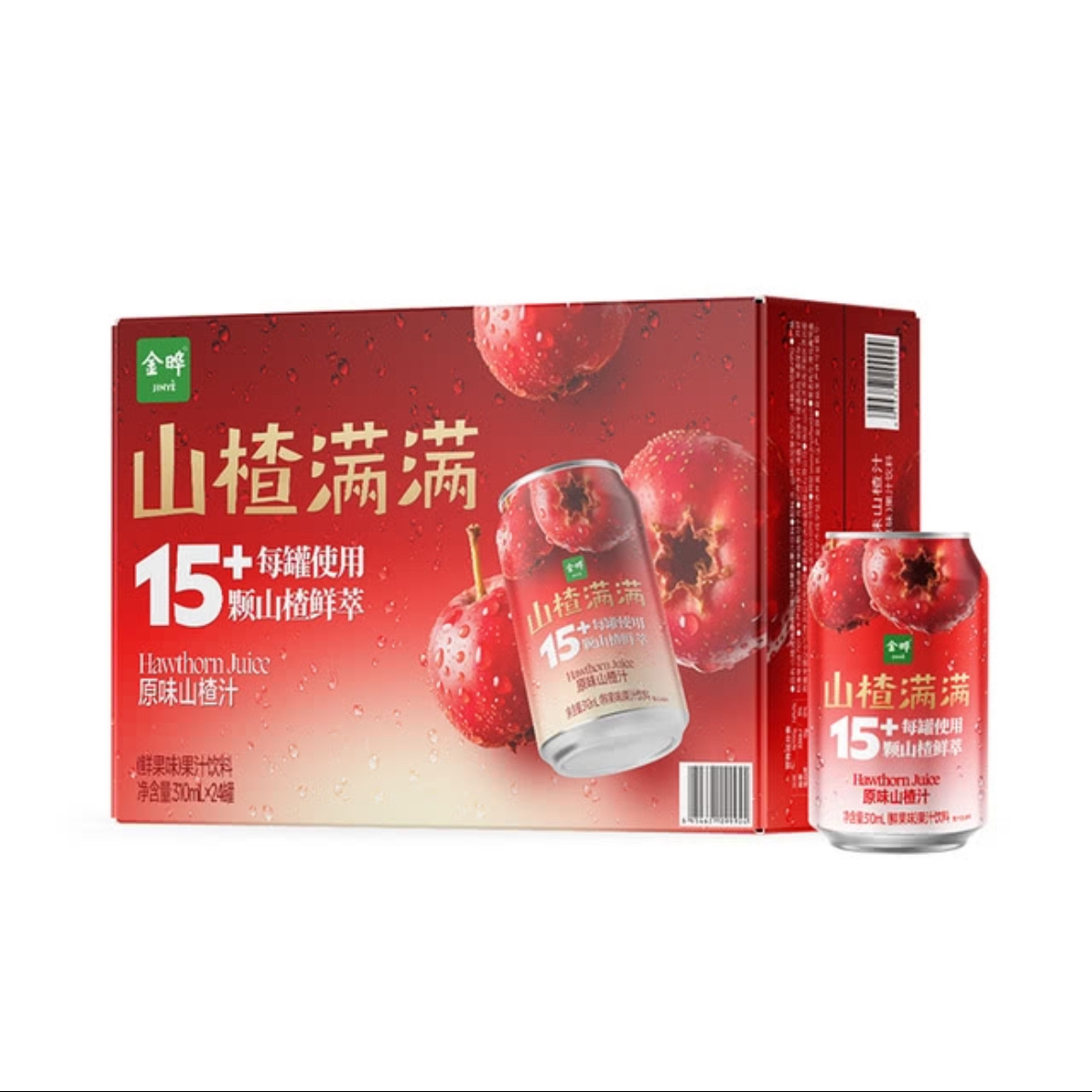 山姆会员超市代购开胃酸甜鲜果味果汁饮料金晔山楂满满原味山楂汁