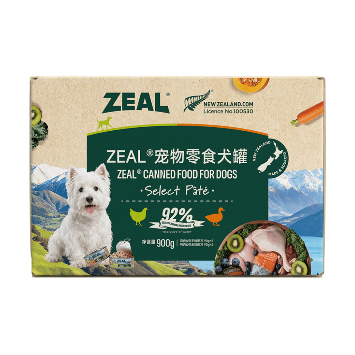 开市客SamCostco山姆会员超市代购狗狗零食ZEAL宠物零食犬罐900g