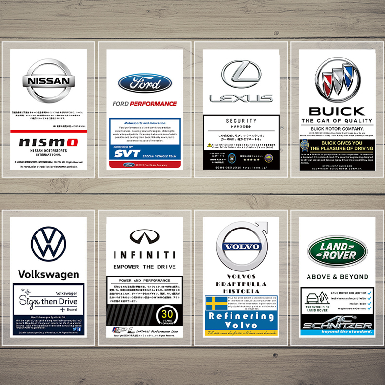 德系日系JDM车贴前挡静电贴纸