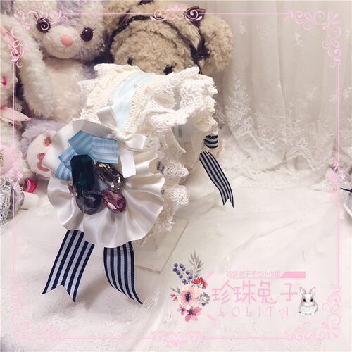 原创手作风华丽款小宝石发带