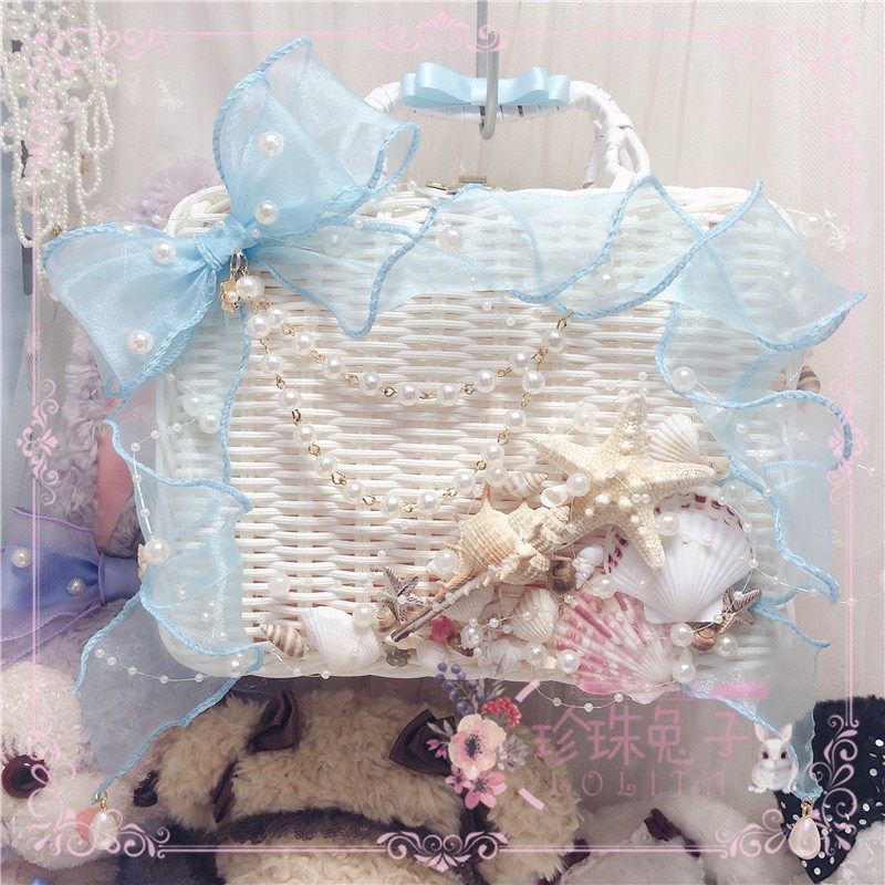 「珍珠兔」原创lolita手作梦幻海洋贝壳珍珠水产藤箱包包 ap贝壳在类目 饰品/流行首饰/时尚饰品新, 发饰中 - 来自Buy2taobao.com提供专业的淘宝代购服务