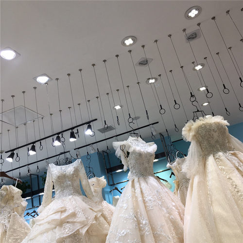 服装店吊环钢丝吊挂展示架挂衣服挂钩 陈列悬挂货架 店铺用品挂链 - 封面