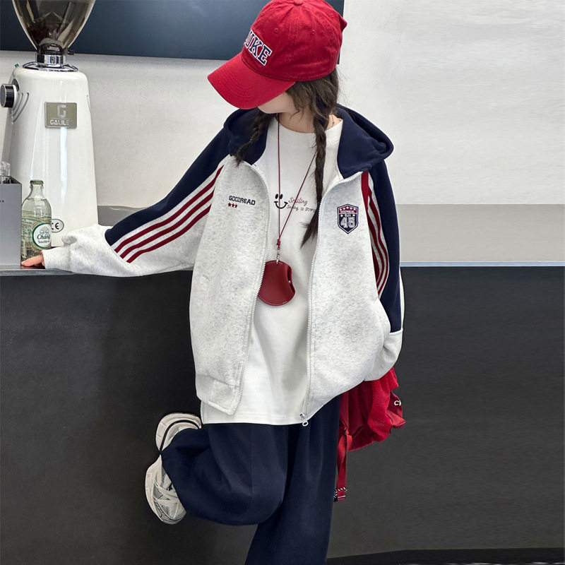 女童外套春秋款棒球服洋气儿童秋