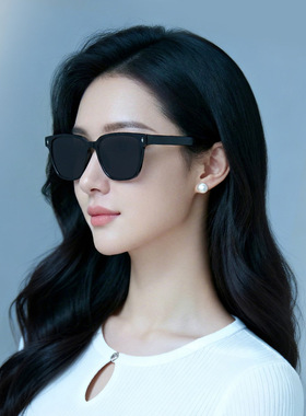 新款板材腿墨镜高级感镜韩版网红太阳眼镜男女同款防晒插针太阳镜