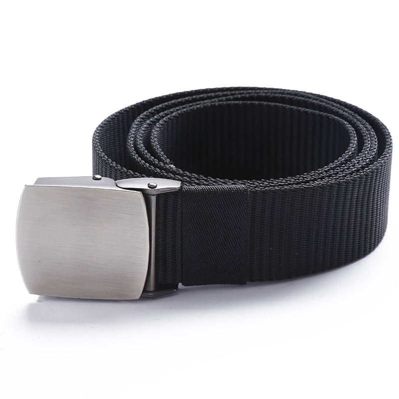 Alloy automatic buckle quick drying nylon inner belt outdoor tactical canvas trouser belt military fan training wear-resistant leisure belt